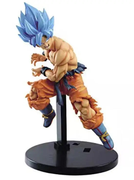 Dragon Ball Z Super Saiyan God Blue Goku & Vegeta Figures 8"