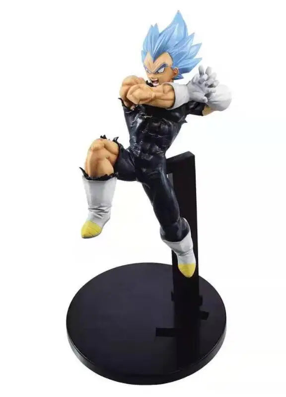 Dragon Ball Z Super Saiyan God Blue Goku & Vegeta Figures 8"