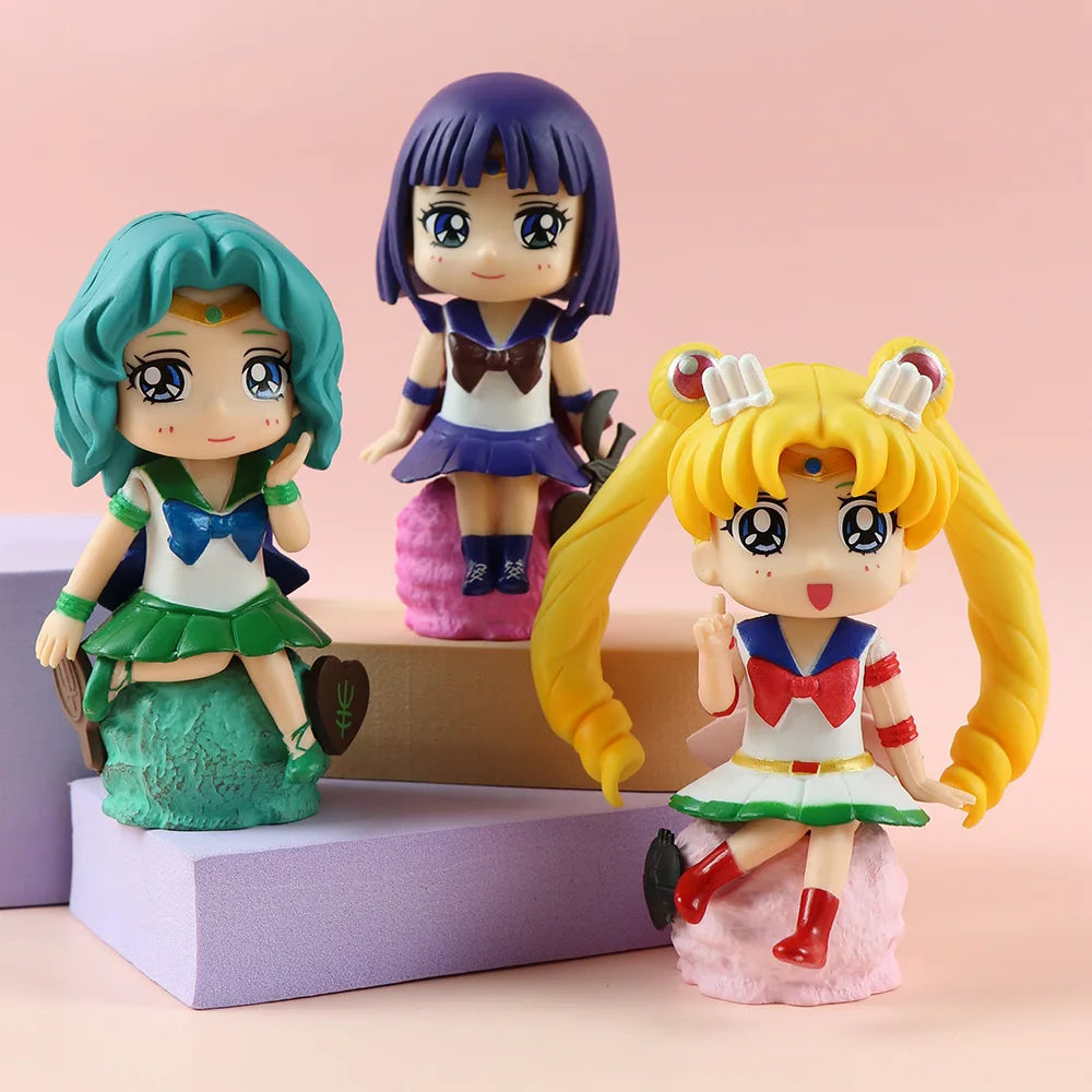 Sailor Moon 6pc Action Figure Set