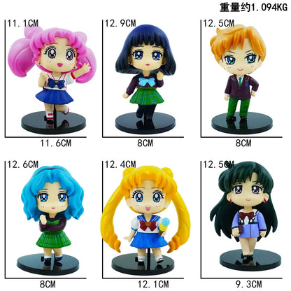 Sailor Moon 6pc Action Figure Set