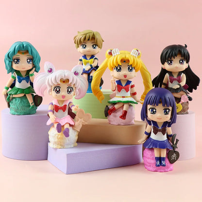 Sailor Moon 6pc Action Figure Set