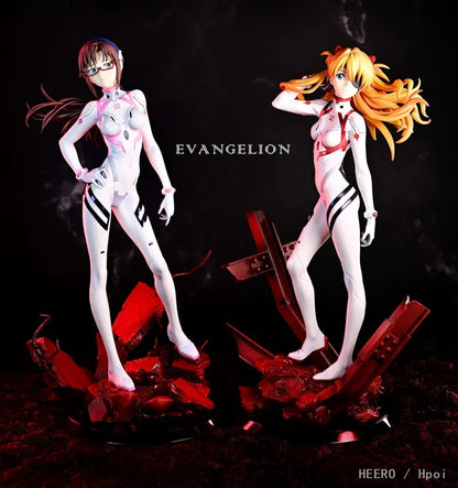 Neon Genesis Evangelion 9.8" Anime Kawaii Asuka & Makinami Figures